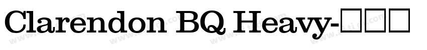 Clarendon BQ Heavy字体转换